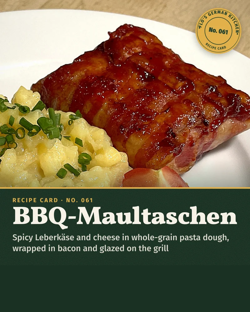Recipe card: BBQ Maultaschen