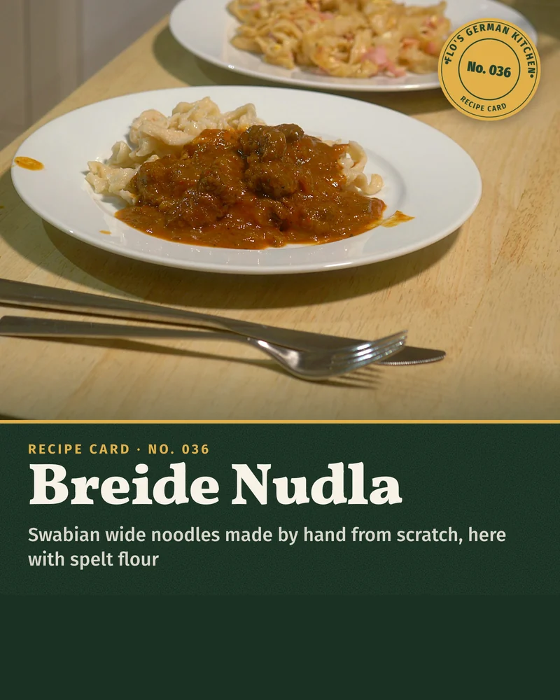 Recipe card: Breide Nudla