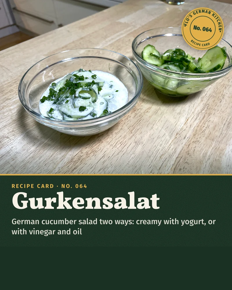 Recipe card: Gurkensalat