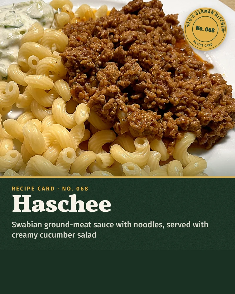 Recipe card: Haschee