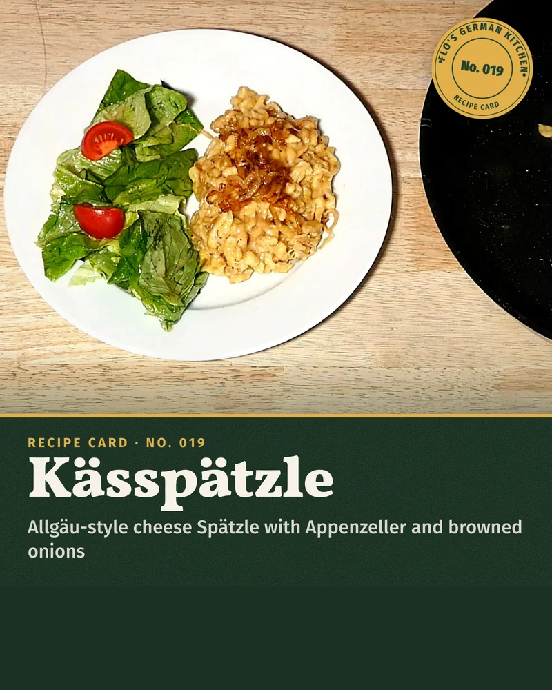 Recipe card: Kässpätzle