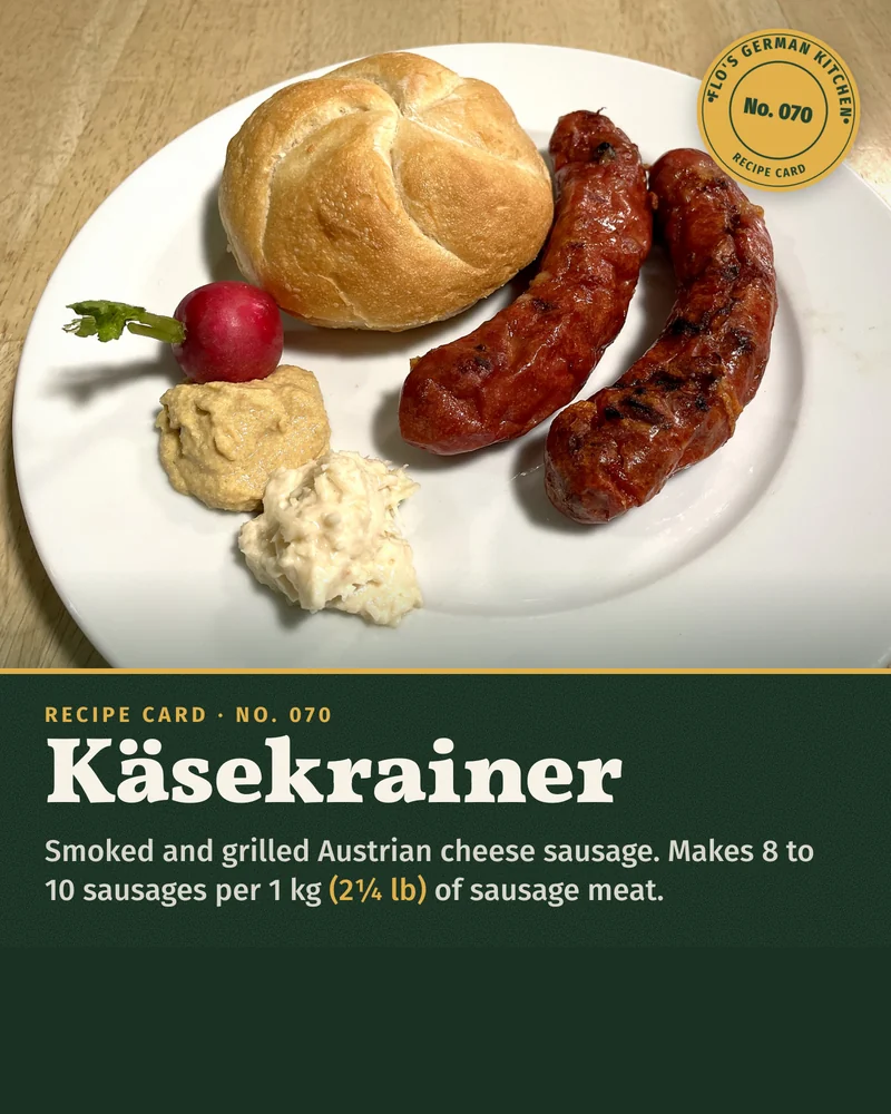 Recipe card: Käsekrainer