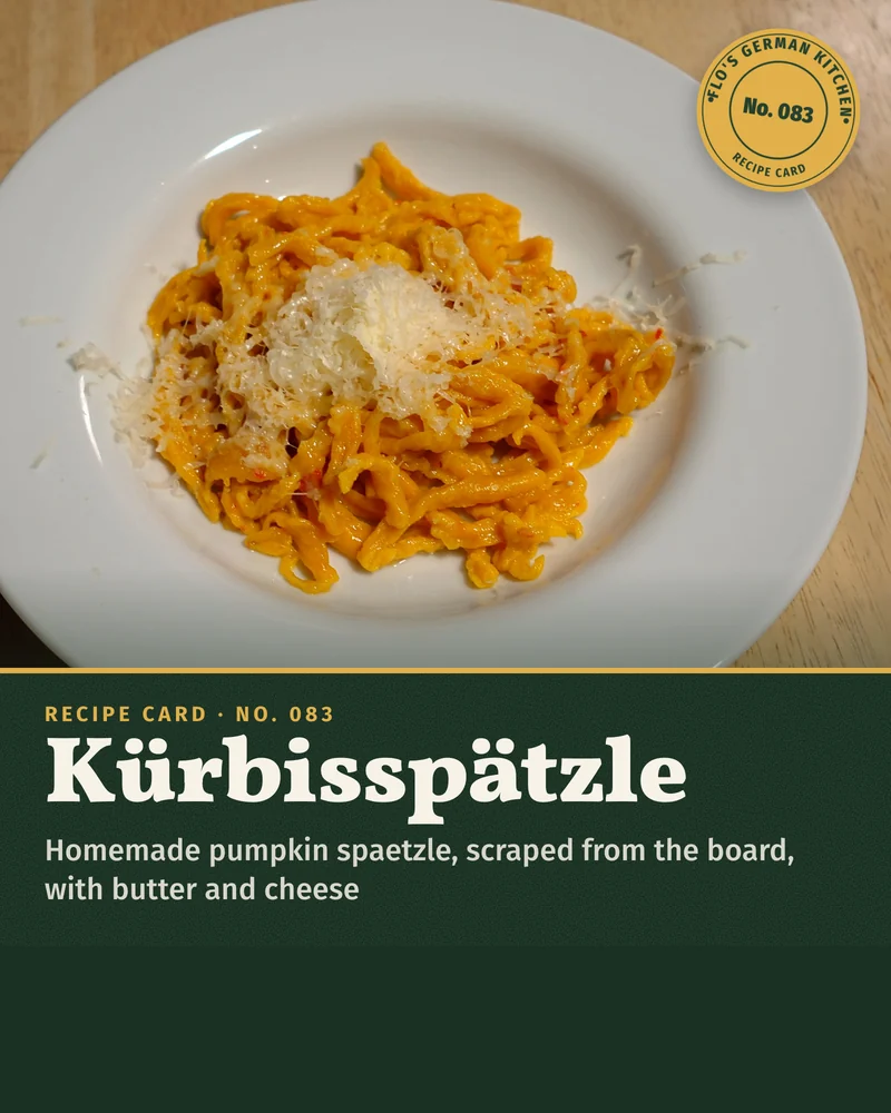 Recipe card: Kürbisspätzle