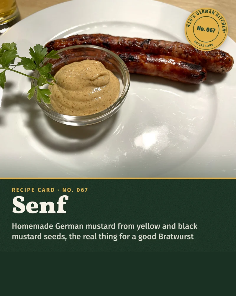 Recipe card: Senf