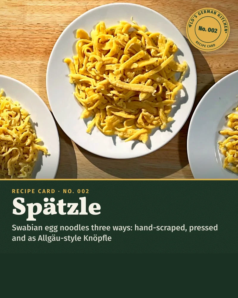 Recipe card: Spätzle