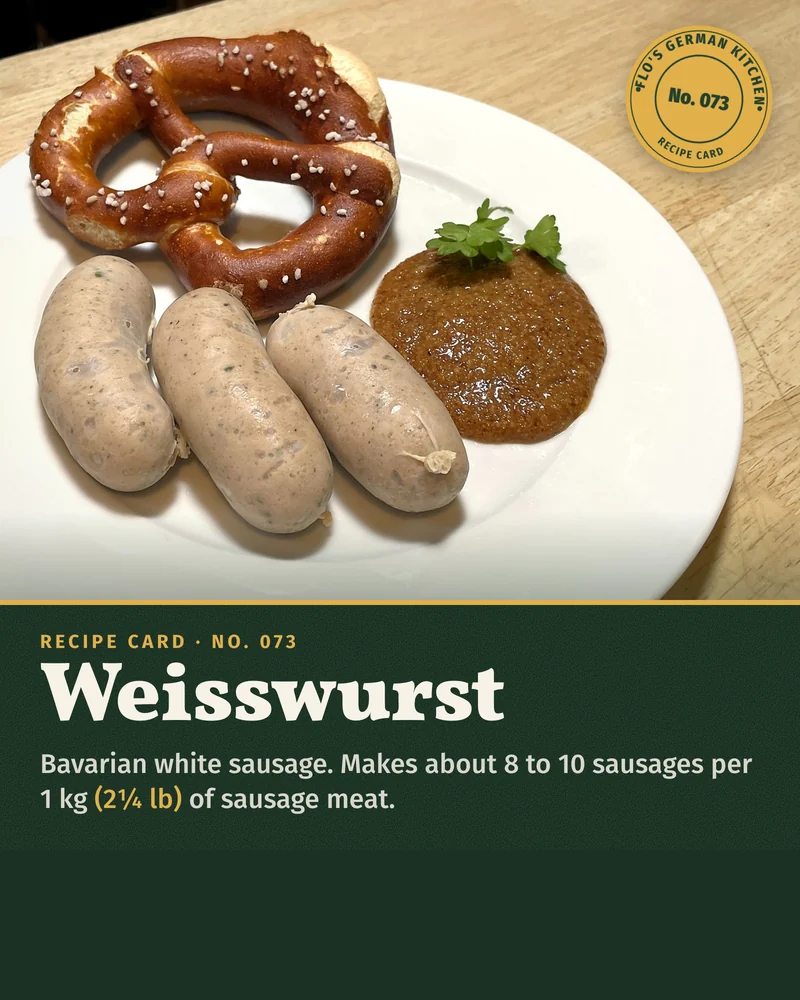 Recipe card: Weisswurst