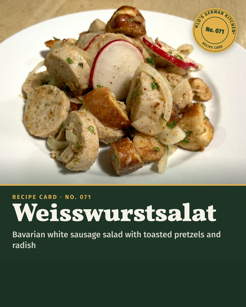 Recipe card: Weisswurstsalat